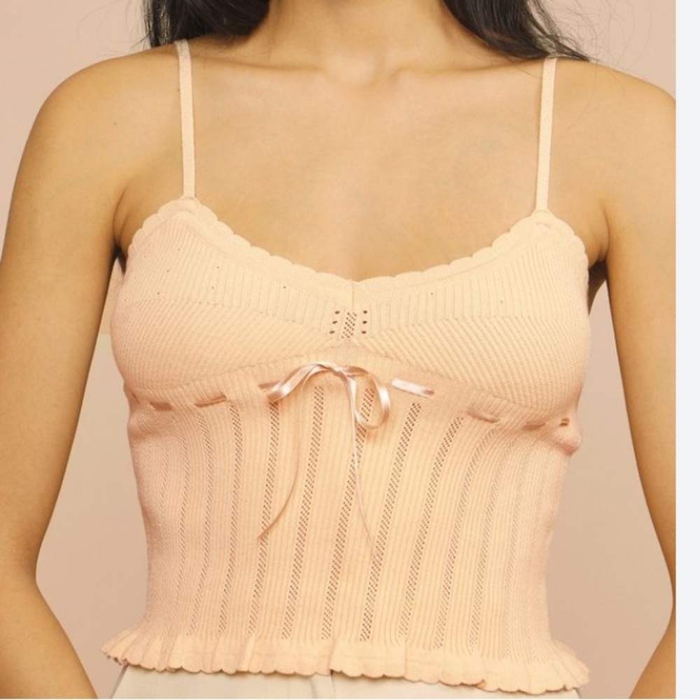 Rouje Tank with Bow Detail